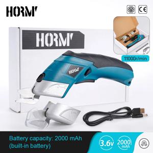 Hormy USB 충전식 전기 가위, 가정용 다기능 절단기, 의류 원단, 급속 절단기, 3.6V