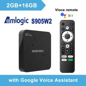 안드로이드 11.0 스마트 TV 박스 G7 미니 Amlogic S905W2 쿼드 코어 CPU 지지대, 4K HDR AV1 미디어 플레이어, 2GB 16GB 듀얼 와이파이 2.4G 및 5G BT5.0