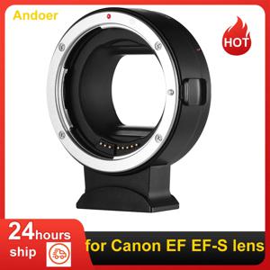 Andoer EF-EOSR 자동 초점 카메라 렌즈 어댑터 링, 캐논 EF EF-S 렌즈-캐논 EOS R RF 마운트 풀 프레임 카메라용 IS 이미지