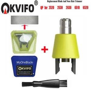 KVIFO TWO 빗 헤어 트리머, 원블레이드 교체 블레이드 수염 면도기 헤드 트리머, QP2520, QP2530, QP2630, QP6510, QP6520, QP2523