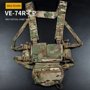 ATFG CAMO 마이크로 체스트리그, 5.56/7.62 탄창 거치대, 윙 파우치, 댕글러 파우치, 팻 스트랩 어깨 하네스 세트