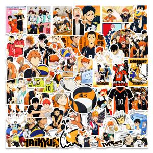 Haikyuu!! 10 개, 30 개, 50 개 만화 스티커 데칼 그래피티 전화 케이스, 수하물 노트북, 방수, 귀여운 어린이 애니메이션, DIY 스티커, 장난감 선물