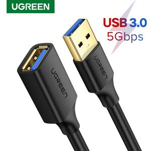 UGREEN USB 연장 케이블 스마트 노트북 PC TV 용 USB 3.0 케이블 Xbox One SSD USB 3.0 2.0 연장 코드 미니 고속 속도 케이블