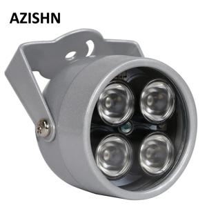 AZISHN CCTV LED IR LED 일루미네이터 조명, IR 적외선 방수 야간 투시경 CCTV 필 라이트, CCTV 카메라 ip 카메라용, 4 배열