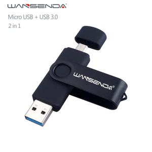 새로운 Usb 3.0 Wansenda OTG USB 플래시 드라이브 안드로이드 전화/태블릿/PC 16 기가 바이트 32 기가 바이트 64 기가 바이트 128 기가 바이트 256 기가 바이트 Pendrive 고속 펜 드라이브