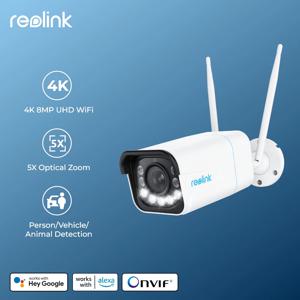 Reolink 4K 보안 카메라 스마트 감지 8MP Wi-Fi 6 기술 감시 카메라 Onvif 2.4G/5Ghz 무선 5MP 실외 IP 카메라