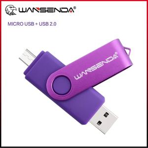 Wansenda OTG USB 플래시 드라이브, 256GB 128GB 64GB 32GB 16GB 8GB Cle USB Pendrive 안드로이드 전화/태블릿/PC USB 2.0 엄지 드라이브