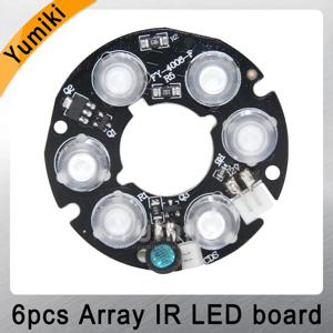 Yumiki CCTV 카메라용 적외선 보드, IR LED, 야간 투시경, 직경 45mm, 6 * 배열, 신제품