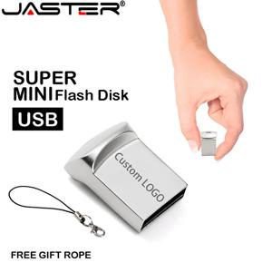 JASTER 미니 금속 USB 플래시 드라이브 8 기가 바이트 16 기가 바이트 Pendrive 32 기가 바이트 64 기가 바이트 펜 드라이브 메모리 스틱 U 디스크 선물 무료 맞춤 로고