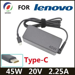 USB C 타입 AC 노트북 충전기, 레노버 크롬북 c330 00HM666 시리즈 씽크패드 T480 요가 720S-13IKB 720S-13ARR 용, 20V, 2.25A, 45W