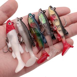 T 꼬리 부드러운 미끼 소프트 미끼 실리콘 미끼 8.5cm 13g 낚시 바다 낚시 Pva Swimbait Wobblers 인공 태클