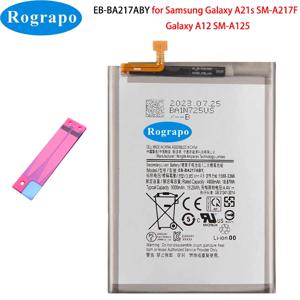 삼성 갤럭시 A21s SM-A217F A12 SM-A125F EB-BA217ABY 휴대폰 배터리, 5000mAh, 신제품