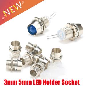 발광 다이오드 LED 홀더 마운트 패널 디스플레이 도매, 구리 금속, 3mm, 5mm, 10 개/로트