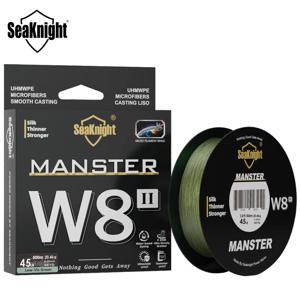 SeaKnight 새로운 몬스터 맨스터 W8 II 150M 300M 500M 8 가닥 캐스팅 꼰 와이어 낚싯줄, 15-100LB PE 라인 바다 태클