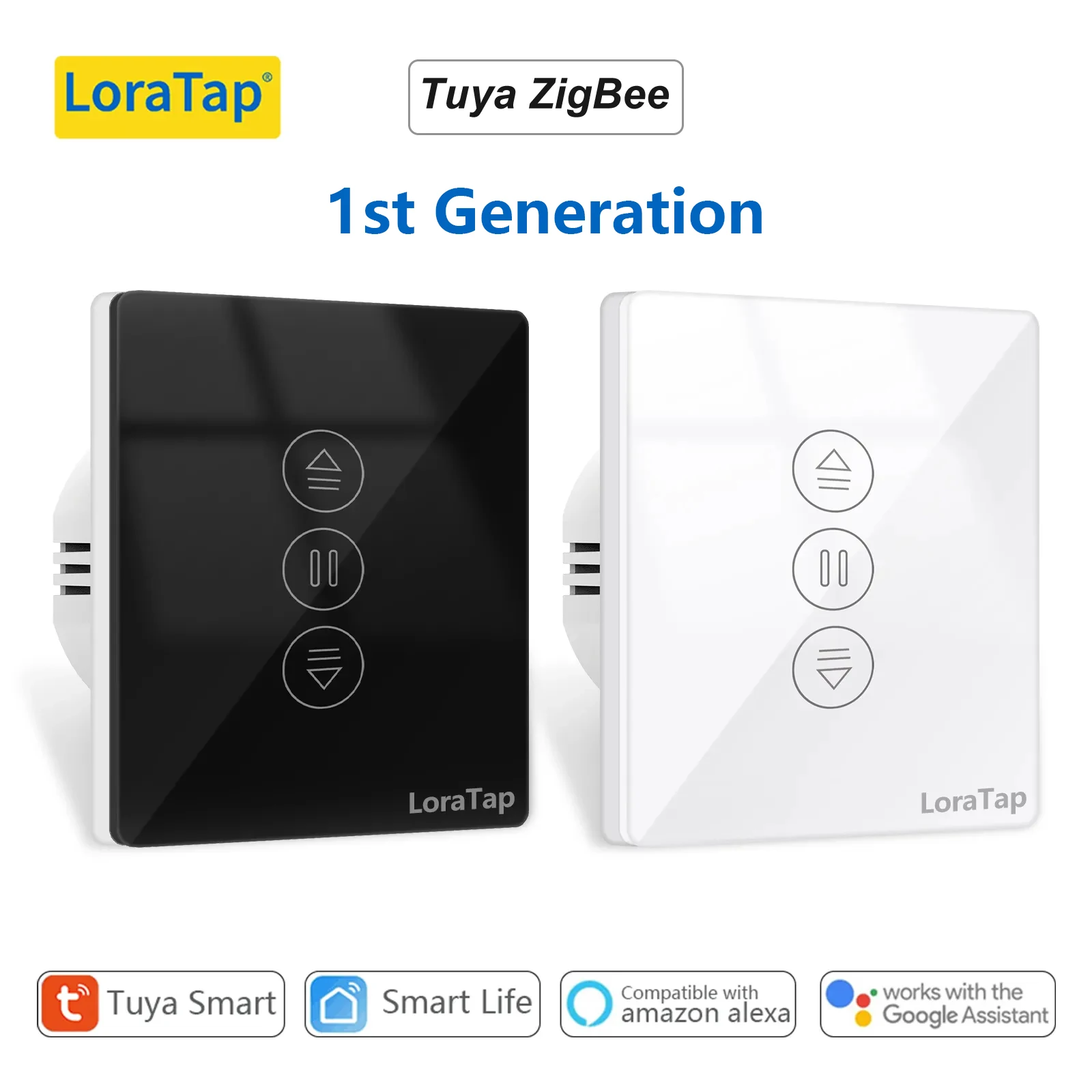 LoraTap ZigBee 커튼 롤러 셔터 블라인드 스위치 제어 연결 모터, 구글 홈 알렉사 전동 창문 투야 스마트 라이프