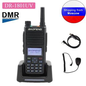 Baofeng DR-1801 DMR 디지털 라디오, UV 듀얼 밴드, 136-174 및 400-470MHz, 티어 1 + 2 듀얼 타임 슬롯 워키토키, DM-1801 업데이트, 신제품