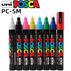 Uni posca 아크릴 마커, PC-5M 29 가지 색상, 영구 POP 포스터, 그래피티, 페인트, 금속 유리 락 세라믹 마커