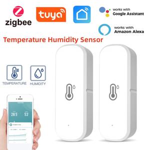 Tuya ZigBee 스마트 온도 및 습도 센서, 배터리 구동, ZigBee 스마트 홈 보안, Alexa Google Home으로 작동