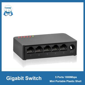 기가비트 5/8 포트 1000mbps 네트워크 스위치, 미니 이더넷 스위치, 고성능 스마트 스위처, RJ45 허브 인터넷 인젝터