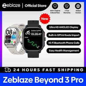 Zeblaze Beyond 3 PRO GPS 스마트 워치, AMOLED 디스플레이 내장 GPS 및 경로 수입품, 전화 통화 스마트워치, 2.15 인치, 신제품