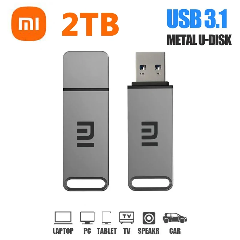 샤오미 오리지널 USB 3.1 플래시 드라이브, 고속 펜 드라이브, 금속 방수, 대용량 휴대폰 저장 장치, USB 메모리, 1TB