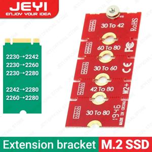 JEYI M.2 NGFF NVME SSD 익스텐션 브래킷 전송 2230, 2242 2260, 2280 길이 확장 어댑터 브래킷, 카드 플레이트 변경, 롱 사이즈