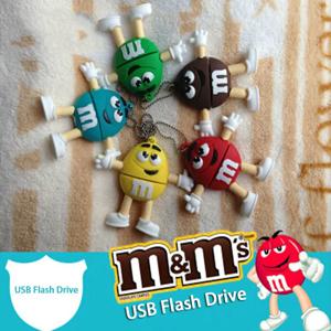 Crazy hot Pen Drive 초콜릿 M & M USB 플래시 드라이브 4G 8g 16gb 32gb 64g USB 스틱 메모리 Pendrive U 디스크 크리에이티브 재미있는 선물 usb 2.0