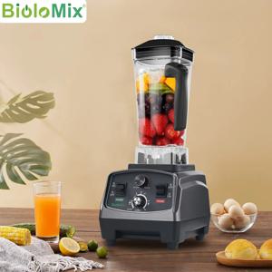 Biolomix BPA 프리 상업용 등급 타이머 블렌더 믹서, 헤비 듀티 자동 과일 푸드 프로세서, 얼음 분쇄기 스무디, 2200W