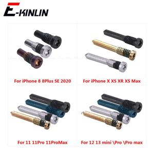 10pcs 커버 독 커넥터 아이폰 8 플러스 12 13 미니 11 Pro X XR XS Max SE 2020 체인저 하단 나사 액세서리