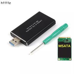 MSATA to USB 5Gbps USB 3.0-mSATA SSD 인클로저 USB3.0-mSATA 케이스 하드 디스크 어댑터 M2 SSD 외장형 HDD 모바일 박스 HDD 케이스