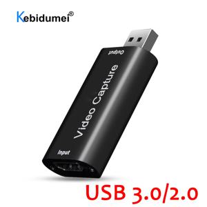 컴퓨터 유튜브 OBS 라이브 스트리밍 방송용 미니 4K USB 3.0 비디오 캡처 카드, HDMI 호환 USB 2.0 게임 녹화 박스