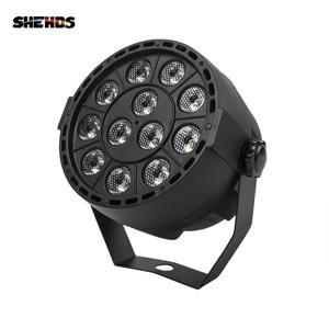 DJ 파티 클럽 디스코 패밀리용 미니 LED 파, 12x3W RGBW 워시 조명, 8 채널 DMX 512 마스터/세이브 라이트