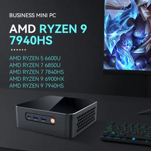 AMD RYZEN 미니 PC, 7940HS, 7840HS, DDR5, M.2, NVME, SSD, PICE4.0, C 타입, 썬더볼트 3, 와이파이 6, 8K UHD, 윈도우 11, 와이파이 6