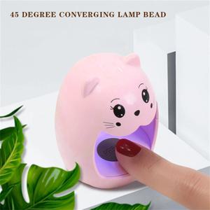 LULAA USB UV LED 네일 드라이어 램프, 미니 핑크 에그 고양이 디자인, 네일 라이트, 빠른 건조 경화, 젤 매니큐어 기계, 6W