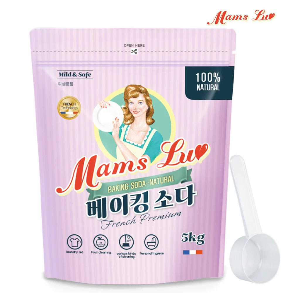 맘스럽 베이킹소다 5kg 프렌치 프리미엄 식품첨가물 1등급원료사용 프랑스명품