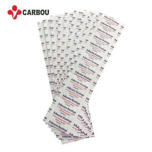 CARBOU 50PCS 38*38mm 투명한 PU 사각 반창고 방수 접착 붕대 보호 스티커