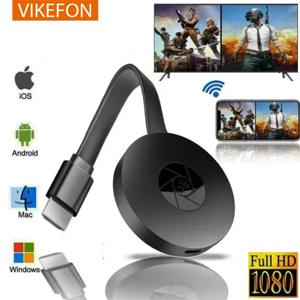 VIKEFON 1080P G2 미라스크린 디스플레이용 애니캐스트 와이파이 HDMI 휴대용 미라캐스트 동글, TV, 안드로이드, Ios 미러 스크린과 호환 가능