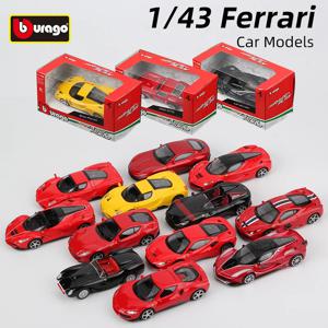 Bburago 1:43 페라리 자동차 모델, 296 Purosangue SF90 488 Roma 458 250 F40 Enzo LaFerrari 다이캐스트 차량, 미니카 장난감 컬렉션