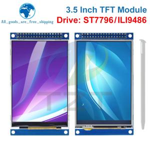 TZT TFT LCD 터치 스크린 모듈, 터치 유무와 관계없는 아두이노 UNO MEGA2560 용 LCD 디스플레이, 3.5 인치, 3.5 인치, 480x320, ST7796U, ILI9486