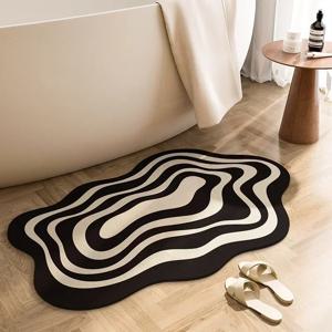 Alfombra de baino 불침투성 흡수, Alfombrilla antideslizante para inodoro/entrada, Alfombra suave de secado