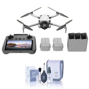 정품 DJI 미니 4 프로 플라이 모어 콤보 플러스 (DJI RC 2), Incl 3 플러스 배터리