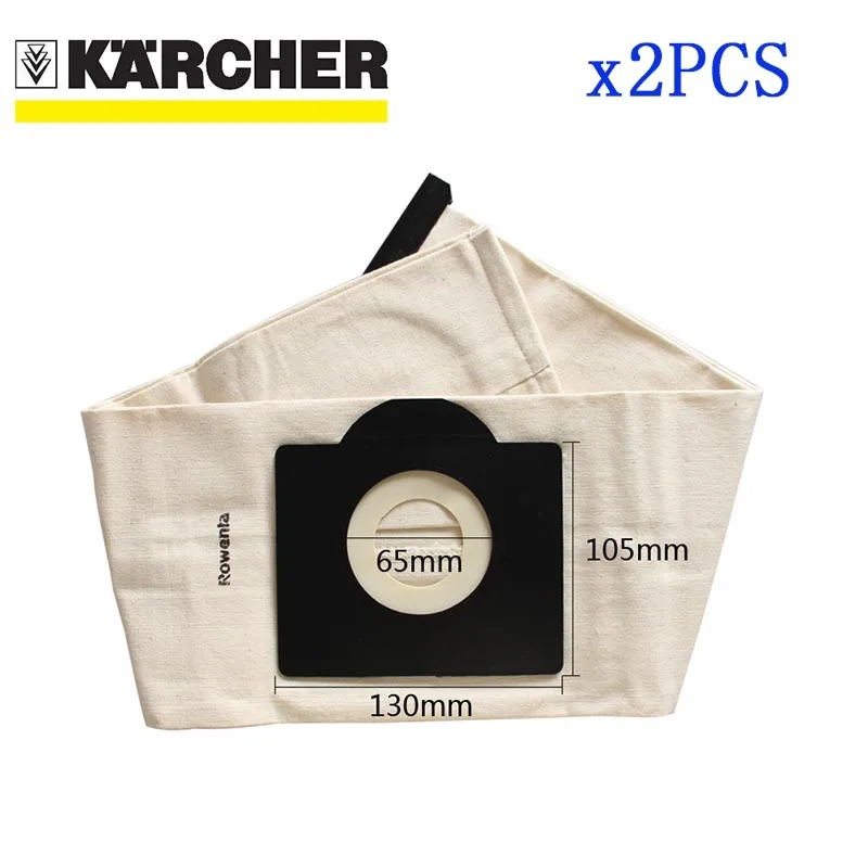 세척 가능한 Karcher WD3 먼지 봉투 천, 진공 청소기 가방, WD3300, MV3, SE4001, SE4002, 6.959-130, A2200, A2500, A2600, A2900, A3100