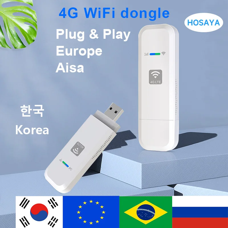 휴대용 와이파이 LTE USB 4G 와이파이 라우터, 나노 SIM 카드, 4G 모뎀 포켓 핫스팟, 10 사용자 동글, LDW931