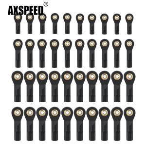 AXSPEED 10Pcs 플라스틱 M2/M3 링크로드 볼 엔드 조인트 축 SCX10 TRX-4 1/10 RC 락 크롤러 자동차 액세서리