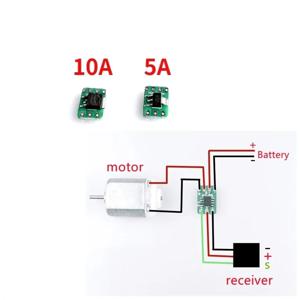 초경량 미니 단방향 브러시드 Esc 1s Lipo 전기 속도 제어 배터리 수신기 모터, Esc F RC 비행기, 5a, 10a