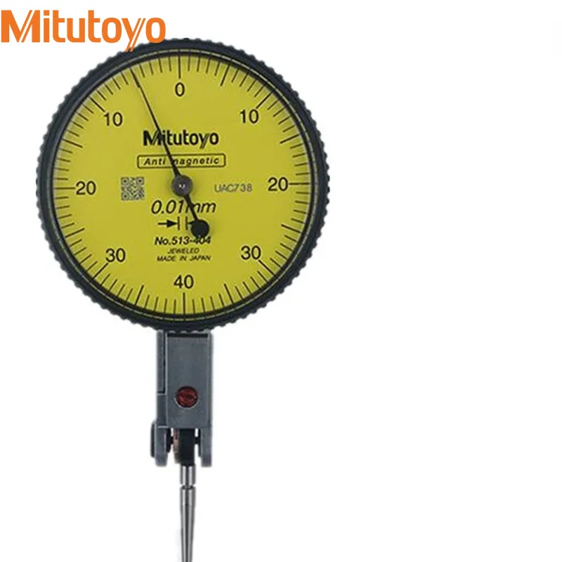 Mitutoyo-다이얼 표시기 0-0.8mm 0.01mm 레벨 게이지 스케일, 정밀 메트릭 도브테일 레일 표시기 수공구 측정