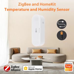 HomeKit 투야 지그비 온도 및 습도 센서, 스마트 홈 실내 습도계 컨트롤러, 스마트 라이프 알렉사 구글과 함께 작동