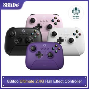 8BitDo 무선 홀 이펙트 조이스틱 컨트롤러, PC, 윈도우 10, 11, 스팀, 안드로이드용 충전 도크 포함, 얼티밋 2.4G, 신제품