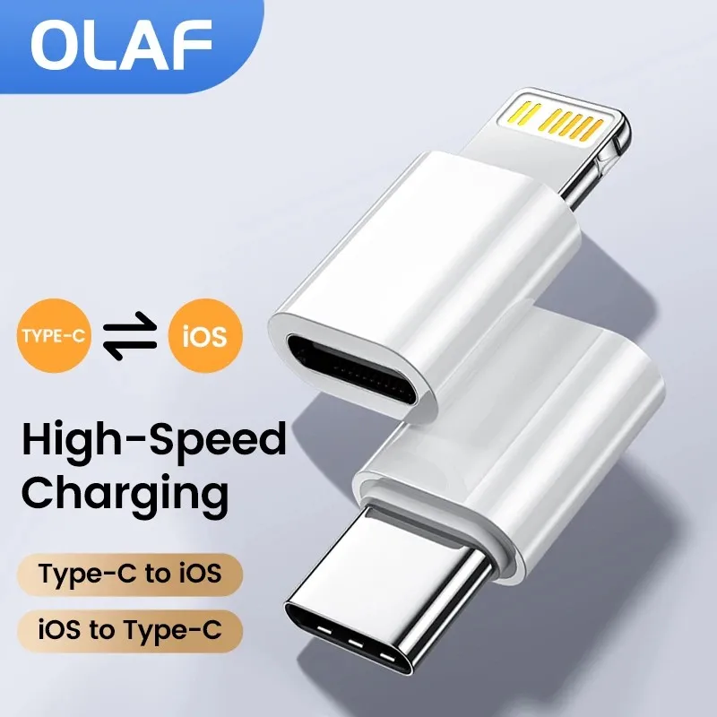 Olaf USB C 라이트닝 어댑터, 아이폰 14, 13, PC, 맥북, 고속 충전 어댑터, iOS 수-C 타입 암 변환기