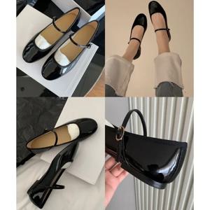 Zapatillas 프렌치 플랫 바닥 여성 신발, 얕은 컷 메리 제인 신발, 한 줄 구두 발레 싱글 슈즈, 가을